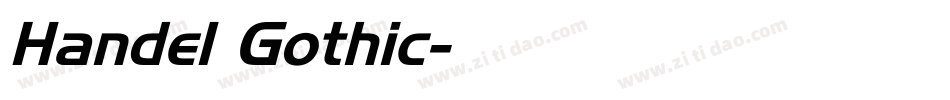 Handel Gothic字体转换